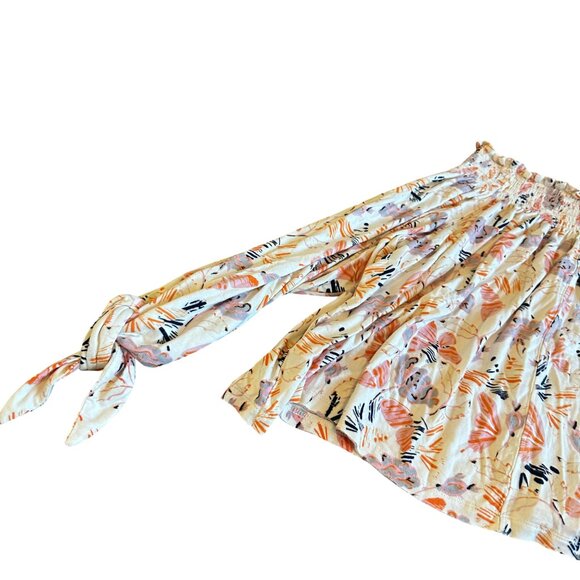 We The Free Free People Lexington Off-Shoulder Shirt Top Blouse Floral Size XS - Picture 10 of 12